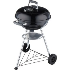 Weber Compact Kettle Black BBQ Grill - Perfect for Outdoor Cooking & Grilling Fun!